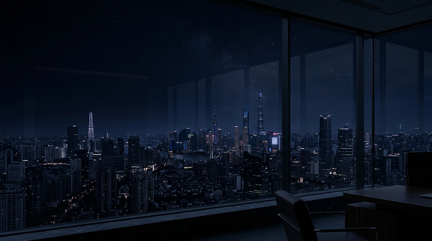 Midnight Global Financial Skyline